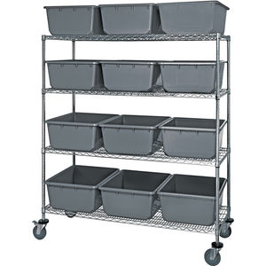 Mobile Wire Shelving Unit