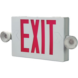 Damp Location Exit & EM Combo Sign