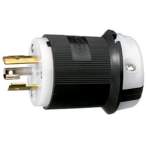 20A 600V AC 2P 3W NEMA L9-20 Black / White TWIST-LOCK
