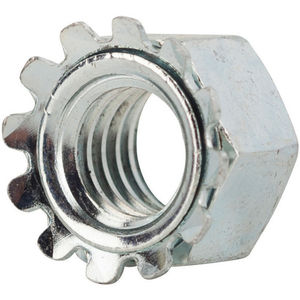 M4-0.70 Class 8.8 Zinc Plated Finish Steel Tooth Washer Lock Nut 100 pk. 
