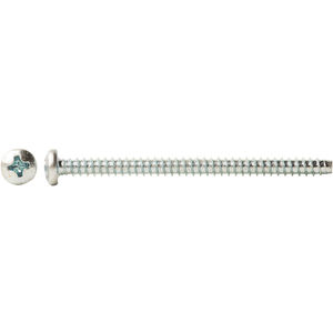 Pan Head Plain Finish Type B 18-8 Stainless Steel Sheet Metal Screw 1 Length Phillips Drive Pack of 50 #10-16 Thread Size