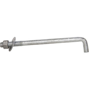 Galvanized 12 x 1/2 Washer 5 with Nut Anchor Bolt 