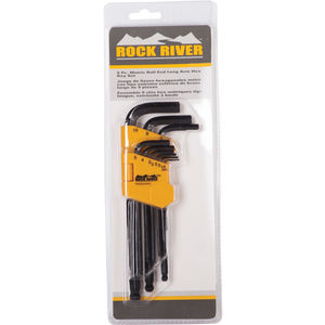 9Pc Metric Rock River® Long Arm Ball End Hex Key Set | Fastenal