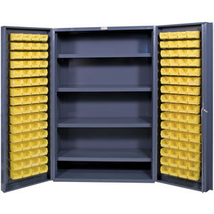 Bin Storage Cabinet: 48 Wide, 24 Deep, 84 High