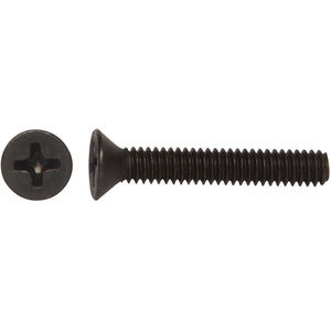 Steel Sheet Metal Screw Black Oxide Finish 82 Degrees Flat Head Type AB 2-1/2 Length Phillips Drive Pack of 50 10-16 Thread Size
