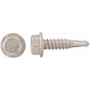 1/4"-14X1-1/4" Unslotted Hex Washer Head Tek Screw 410 Stainless Steel 