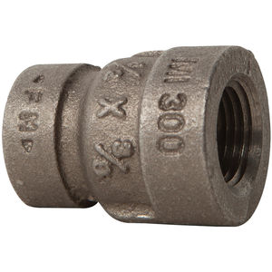 Everflow BMRC1001 1 X 3/8 Black Malleable Iron Reducing Coupling