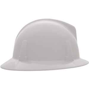 475393 White Topgard®Class E Fas-Trac® Full Brim Hard Hat | Fastenal