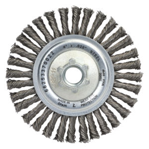 4 x 5/8-11 Knot Wheel Wire Brush (Stainless Steel)