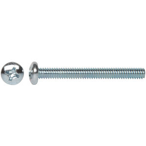 M4 x 0.7 201 Stainless Steel Phillips Pan Head Screws DIN 7985 A Machine Thread 