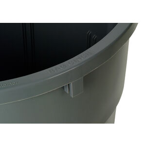 32gal Gray Polyethylene NSF Round w/o Lid Waste Receptacle | Fastenal