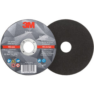 3M™ Silver Cut-Off Wheel 87465 T1 4.5 in x .045 in x 7//8 in