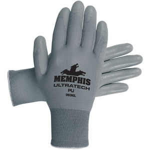 Memphis Dyneema Polyurethane Gloves, Large, White/Gray, Pair - Supply  Solutions