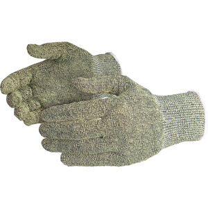 KNIT GLOVE ベージュ Large / 9 S13CX Emerald CX Beige A4 Cotton and String Knit