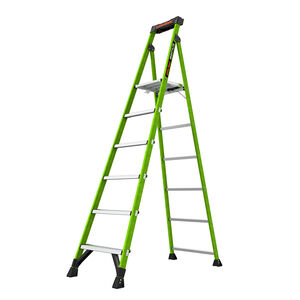 8 ft fiberglass step store ladder 300 lbs